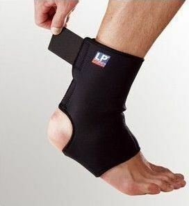 LP Support 764 Ankle Brace with Straps in Black color