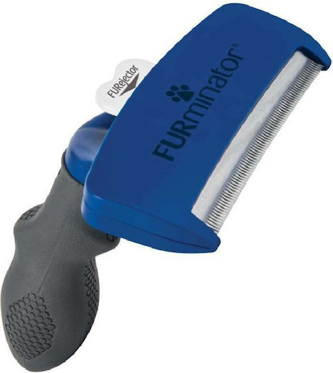 FURminator Undercoat Tool Comb Large for Long-Haired Dogs with Razor for Hair Removal Black