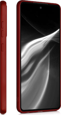 KWmobile Back Cover Σιλικόνης Metallic Dark Red (Galaxy A52)