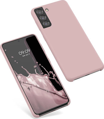 KWmobile Soft Flexible Umschlag Rückseite Silikon Antique Pink Matte (Galaxy S21 5G) 54056.52