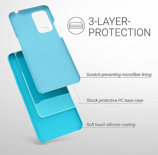 KWmobile Soft Flexible Back Cover Silicon Albastru de gheață (OnePlus 9)