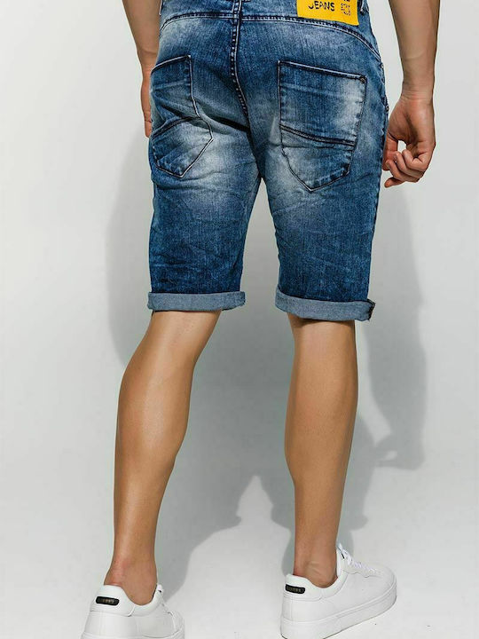 Edward Jeans Herrenshorts Jeans Blau