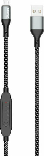 Dudao Braided USB 2.0 spre micro USB Cablu Negru 1m (L7XSM) 1buc