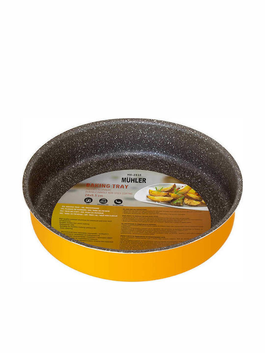 Muhler Ida Baking Pan Round Aluminum with Coating of Stone 28cm