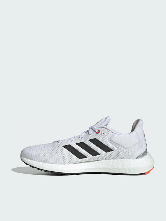 Adidas Pureboost 21 Ανδρικά Αθλητικά Παπούτσια Running Λευκά