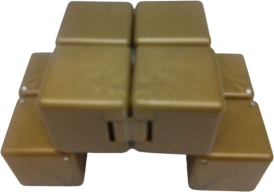 Anti Stress Fidget Infinity Cube Plastic Gold