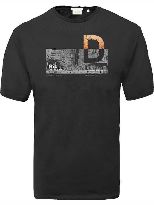 Double B Herren T-Shirt Kurzarm Schwarz