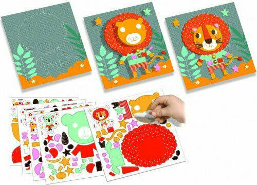 Crealign Children's Craft Velvet Creations - Jungle Animals for Children 3+ years Years