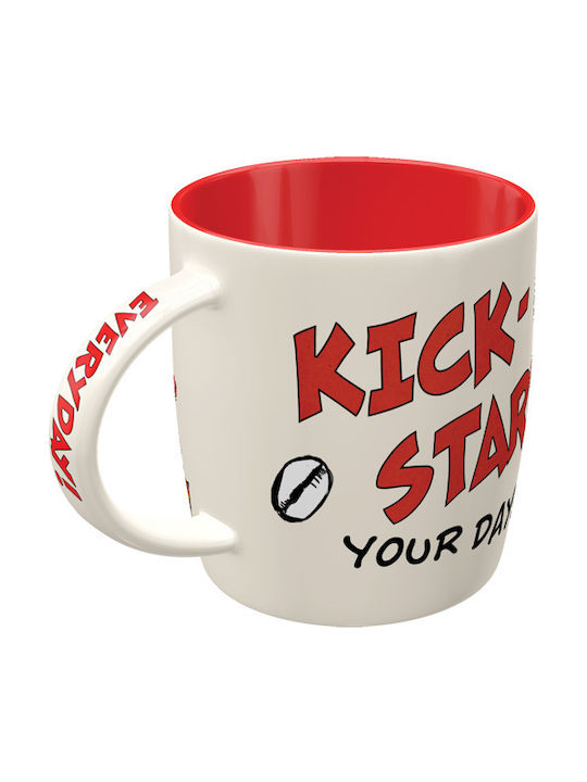 Nostalgic Art MOTOmania - Kick-Start Your Day Чаша Керамично Бяла