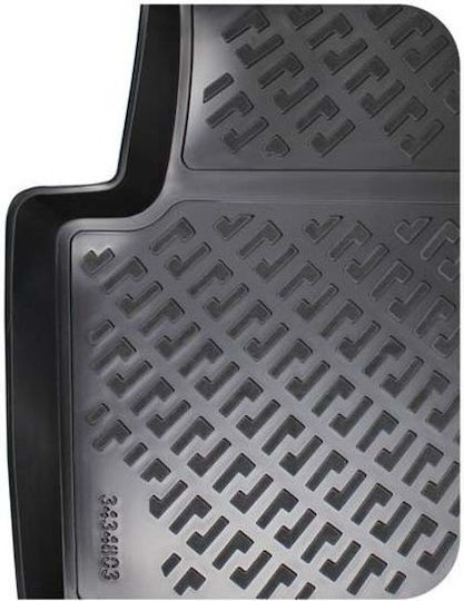 Rizline Set of Front and Rear Mats 4pcs Tray Type for Skoda Scala 2019 Black