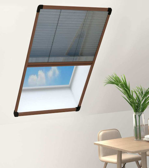 vidaXL Σίτα Παραθύρου Πλισέ 160x80cm vidaXL Σίτα Παραθύρου Πλισέ 160x80cm