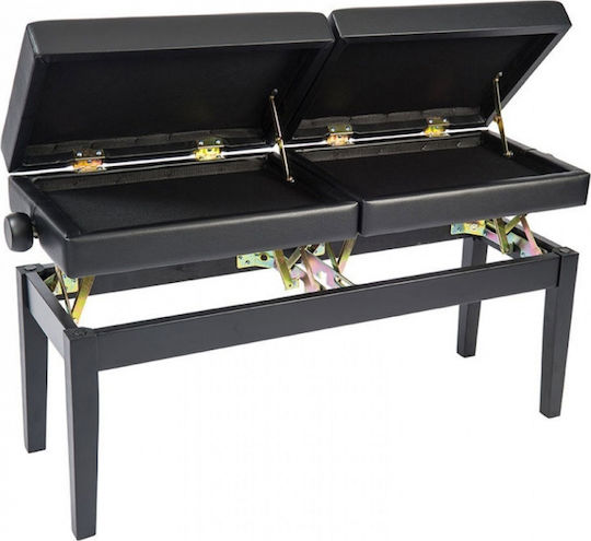 Kinsman KPB-20 Σκαμπό Πιάνου Ρυθμιζόμενο Black Μ110xΠ35cm