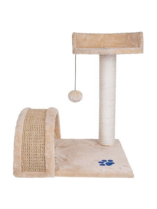 SPM Stâlp pentru zgâriat pisici Copaci pentru pisici Bej 2 niveluri 40x36x50cm