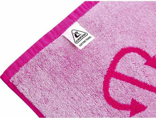 CressiSub Cotton Frame Fuchsia Beach Towel 180x90cm