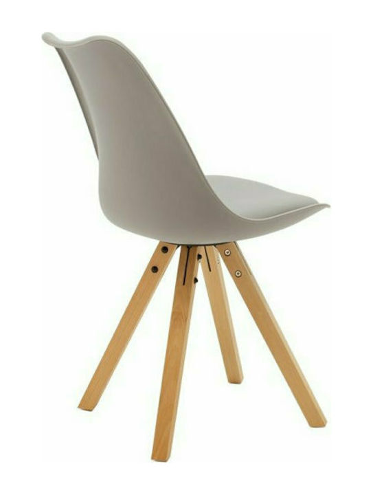 Caron Dining Room Polypropylene Chair Grey 48x57x80cm