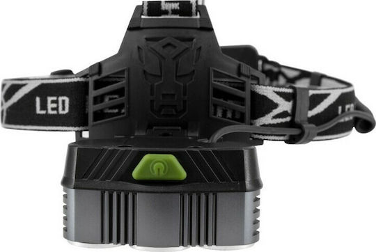 GloboStar Rechargeable Headlamp LED IP44 with Maximum Brightness 5000lm XML2-T6 Black