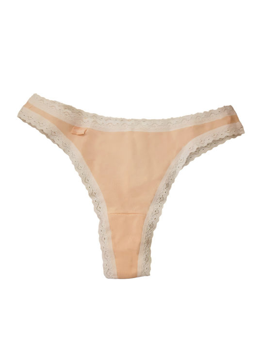 24/7 Weekend Βαμβακερά Femei Brazilia 3Pack cu Dantelă Alb/Grișu/Beige
