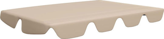 vidaXL Überdachung für Wiege Beige mit PVC-Beschichtung 1.86x2.48m
