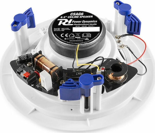 Power Dynamics CSSG6 Ηχείο Οροφής 40W (Τεμάχιο) Λευκό 952.524