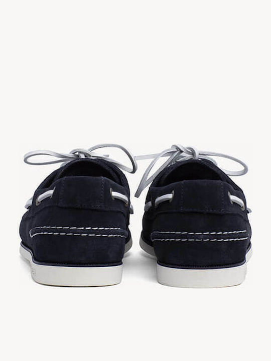Suede Ανδρικά Boat Shoes σε Μπλε Χρώμα