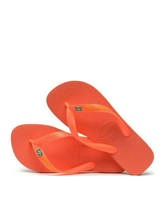 Havaianas Brasil Layers Flip Flops σε Πορτοκαλί Χρώμα