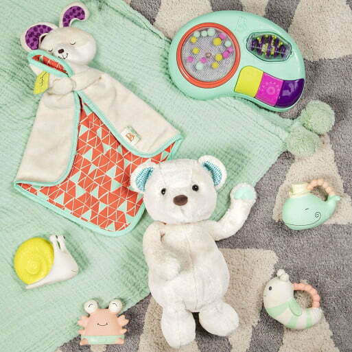 B.Toys Jucărie de Somn Păturică de îmbrățișare - iepuraș pentru 0++ Luni