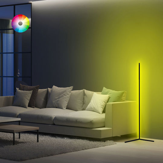 HomeMarkt LED Φωτιστικό Δαπέδου Υ120εκ. Μαύρο HomeMarkt LED Φωτιστικό Δαπέδου Υ120εκ. Μαύρο