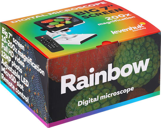 Levenhuk DM700 Digital Mikroskop Bauklötze mit Monitor 10-200x