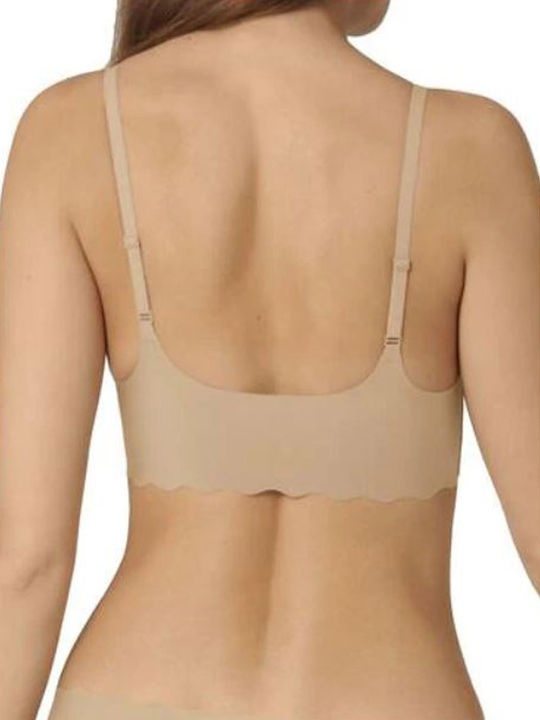 Sloggi Zero Feel Wavy Women's Bra without Padding Beige