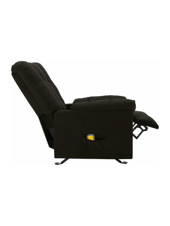 Πολυθρόνα Relax Massage με Υποπόδιο Μαύρο 71.5x96.5x100.5cm