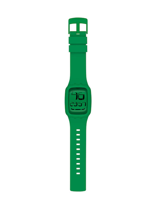 Swatch Touch Green Rubber Strap Green 28mm