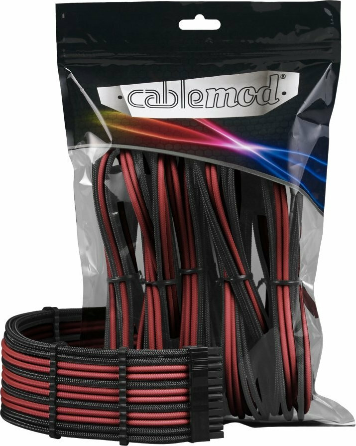 Cablemod PRO ModMesh Cable Extension Kit Black/Blood Red (CMPCABBKIT