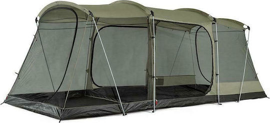 OZtrail Bungalow Dome Camping Tent Tunnel Blue with Double Cloth 3 Seasons for 9 People 540x220x200cm