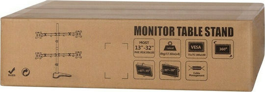 LogiLink BP0046 Schreibtisch Halterung für 4 Monitore bis 32"