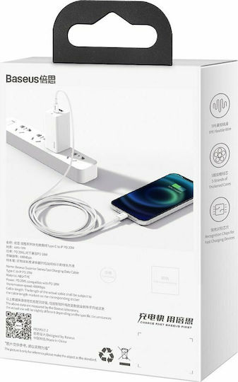 Baseus Superior USB-C to Lightning Cable 20W White 1.5m (CATLYS-B02)