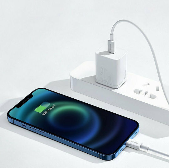Baseus Superior USB-C to Lightning Cable 20W White 2m (CATLYS-C02)