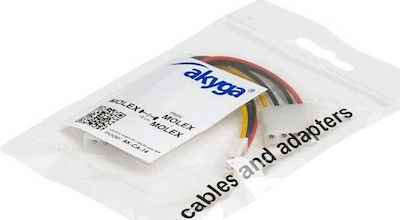 Akyga 4-Pin Molex - 4-Pin Molex Cable 0.15m Multicolour (AK-CA-14)