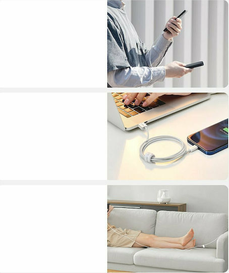 Baseus Superior Series USB-A to Lightning Cable White 0.25m (CALYS-02)