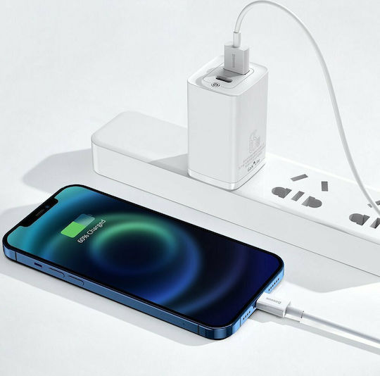 Baseus Superior Series USB-A to Lightning Cable White 0.25m (CALYS-02)