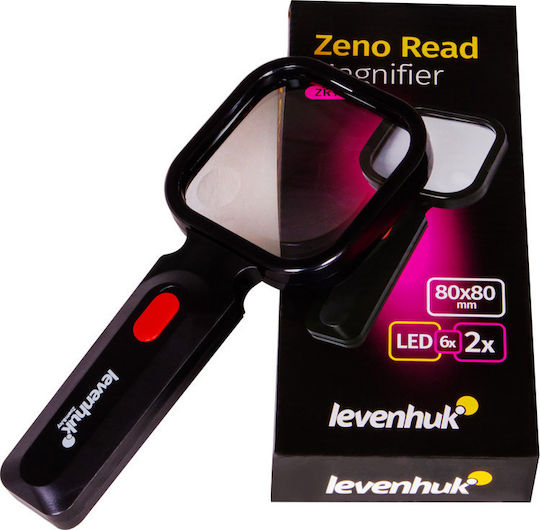Levenhuk Μεγεθυντικός Φακός Χειρός με Φως Zeno Read ZR10 Μαύρος