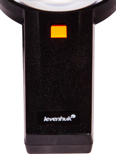 Levenhuk Μεγεθυντικός Φακός Χειρός με Φως ZH39 Zeno Handy 90-21mm Μαύρος