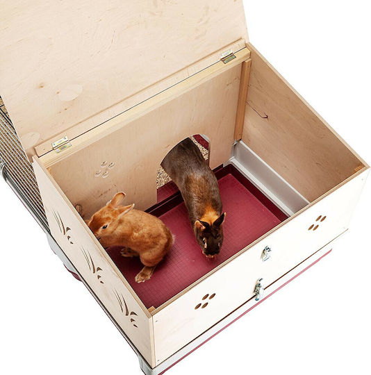 Ferplast 57072570 Wooden Cage for Rabbits 142x60x50cm
