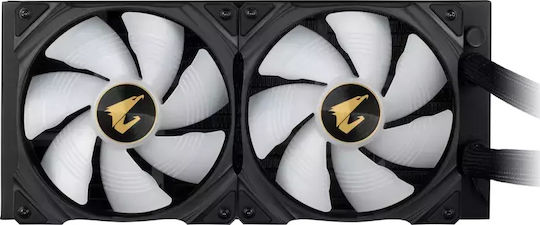 Gigabyte Aorus Waterforce X 280 Υδρόψυξη AIO CPU με 2 Ανεμιστήρες 140mm και ARGB Φωτισμό