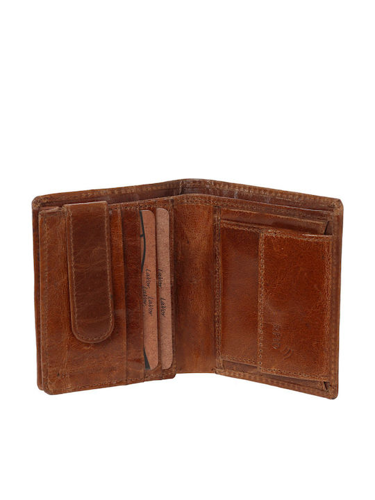Lavor Leder Herrenbrieftasche mit RFID Tabac Braun