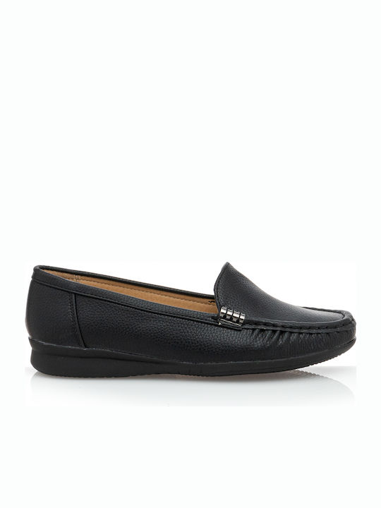 Antrin 150 Women's Moccasins in Black Color