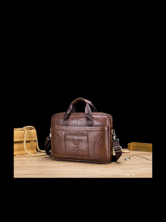 GWB-048 Leather Men's Briefcase Brown
