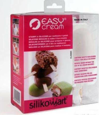 Silikomart No Coating Silicone Ice Cream & Ice Lolly 2 Cups Baking Pan Classic GEL01 9.3x4.9x2.5cm