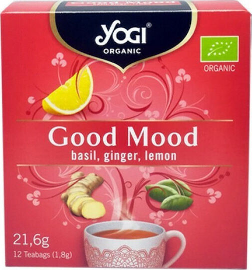 Yogi Tea Good Mood Herbs Blend Organic Product 12 Bags 21.6gr