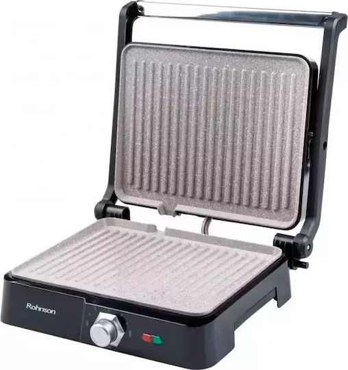 Rohnson Τοστιέρα Γκριλιέρα 2200W Μαύρη