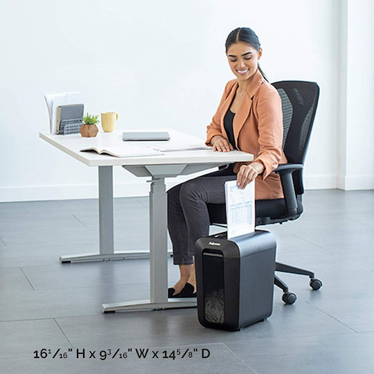 Fellowes Καταστροφέας Εγγράφων LX 65 Cross Cut 10 Φύλλων με Κάδο 22lt